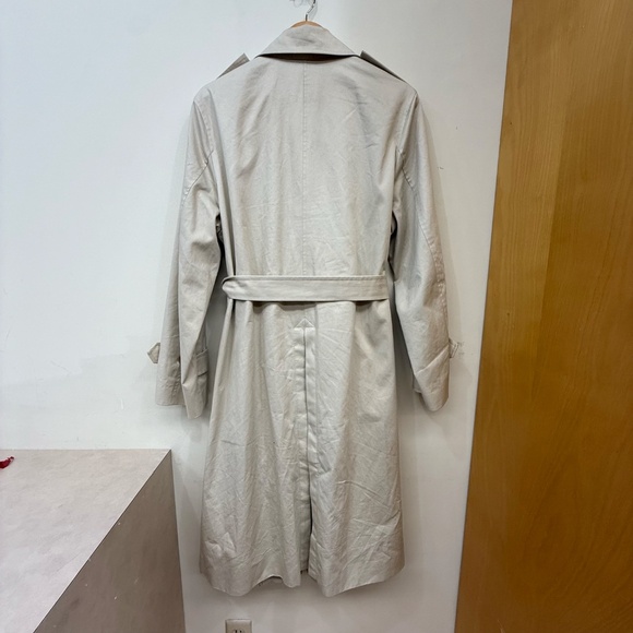UNIQLO Cotton Beige Trench Coat Size Extra Large - Picture 5 of 7